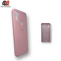 Чехол для телефона Samsung A11/M11 Silicone Case, розового цвета