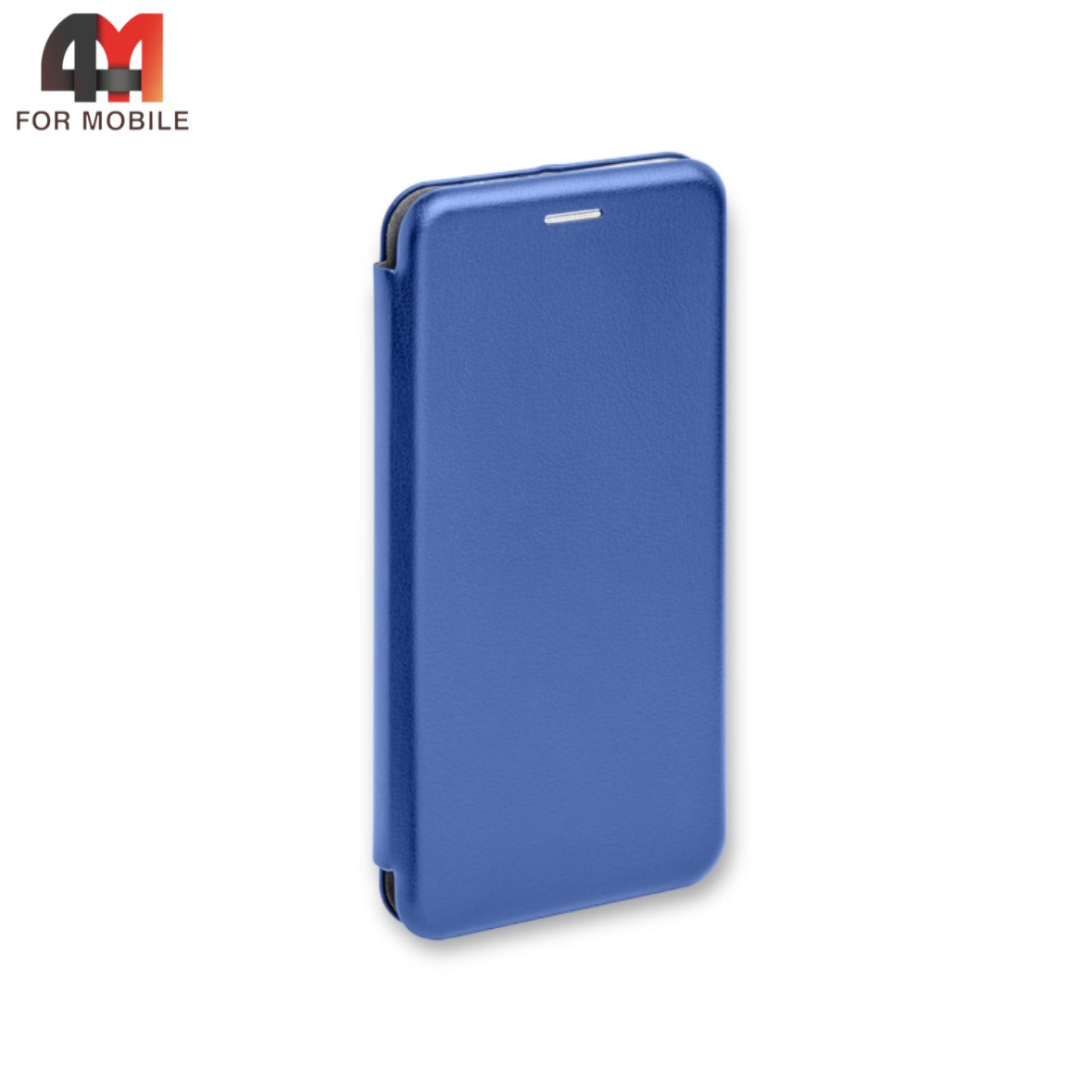 Чехол книга для телефона Samsung A12/M12 синего цвета - фото 1 - id-p226617323