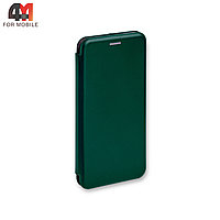 Чехол книга для телефона Samsung A12/M12 зеленого цвета