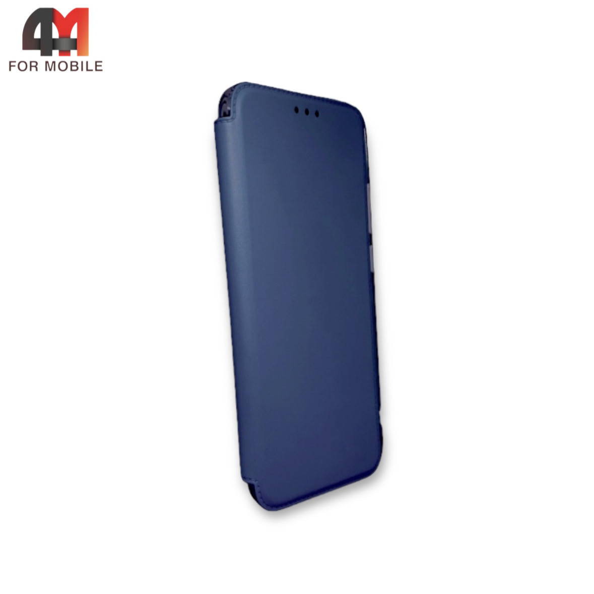 Чехол книга для телефона Samsung A12/M12 усиленными углами, темно-синего цвета - фото 1 - id-p226624623