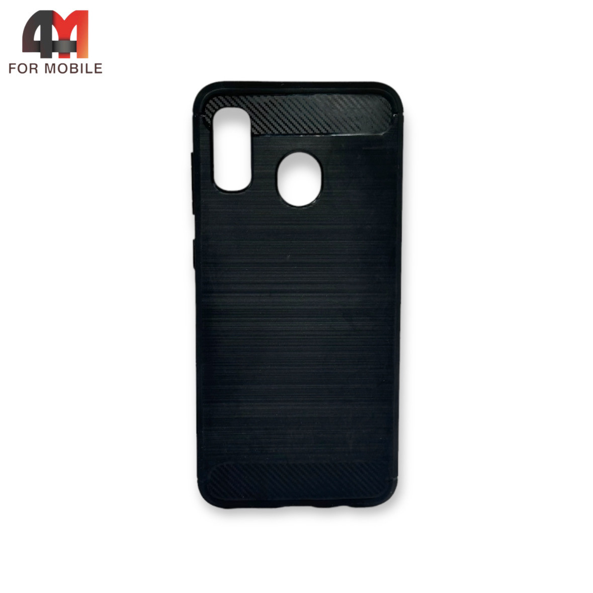 Чехол для Samsung A20/A30 силиконовый, усиленный, черного цвета, Case - фото 1 - id-p226617352