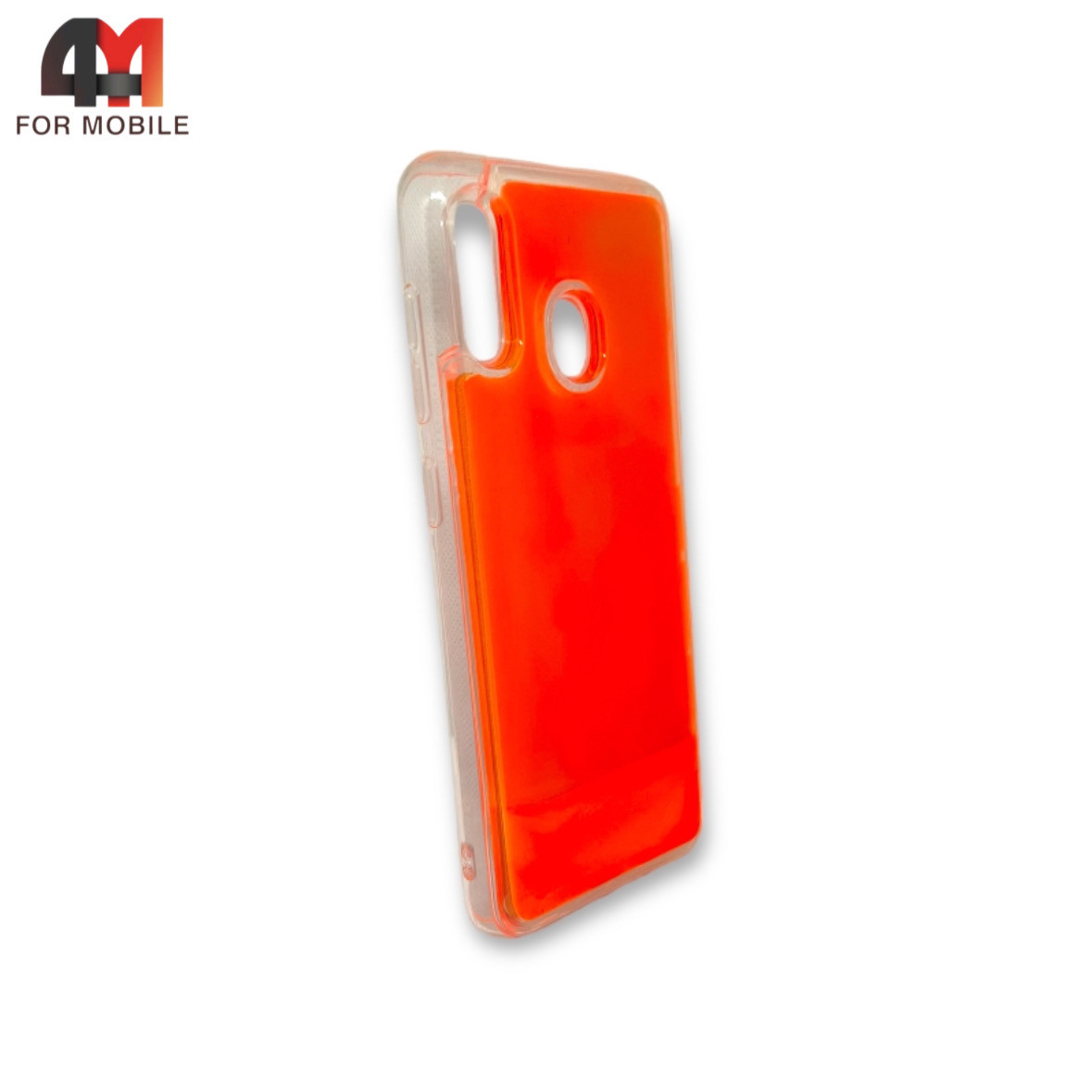 Чехол для Samsung A20/A30 силиконовый, песочек, оранжевого цвета - фото 1 - id-p226625180