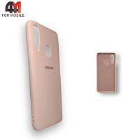 Чехол для Samsung A20s Silicone Case, пудрового цвета