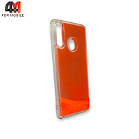 Чехол для Samsung A20s силиконовый, песочек, оранжевого цвета