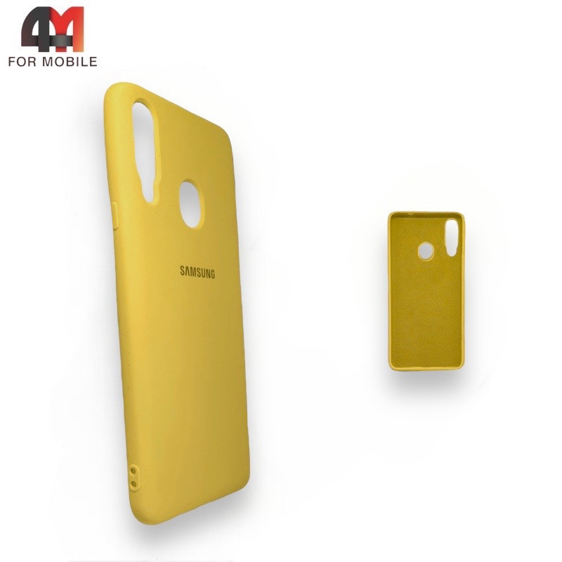 Чехол для Samsung A20s Silicone Case, желтого цвета - фото 1 - id-p226622628