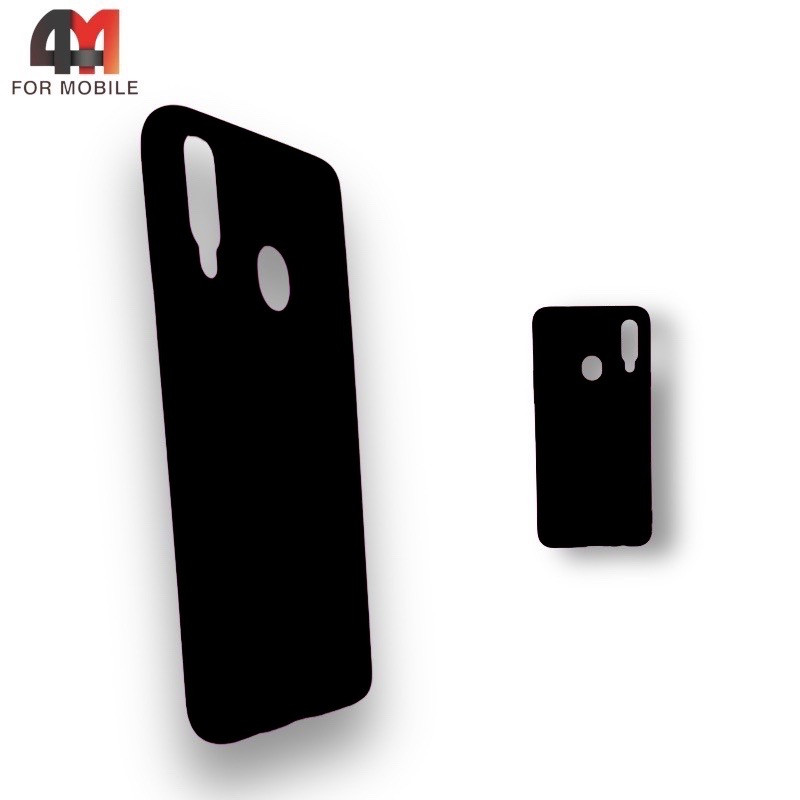 Чехол для Samsung A20s Silicone Case, черного цвета - фото 1 - id-p226619586