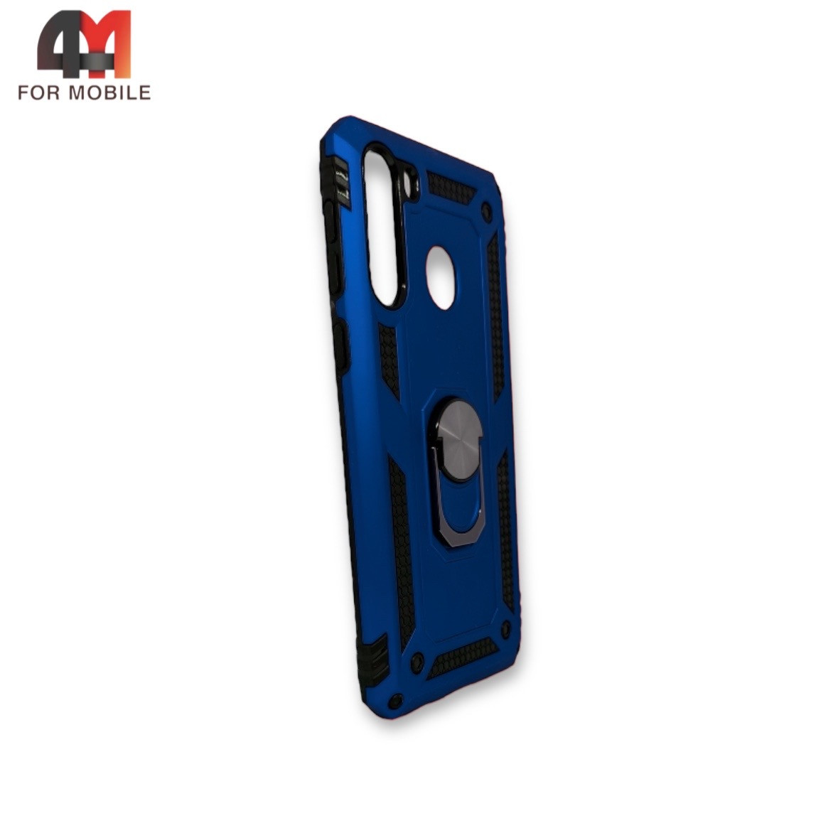 Чехол для Samsung A21 силиконовый, противоударный с подставкой, синего цвета, Case - фото 1 - id-p226618010
