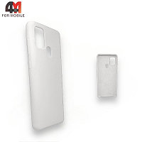Чехол для Samsung A21s Silicone Case, белого цвета