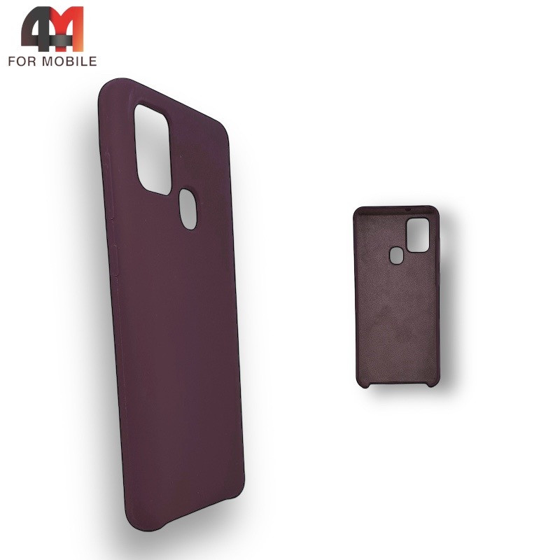 Чехол для Samsung A21s Silicone Case, цвет марсала - фото 1 - id-p226617620