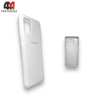 Чехол Samsung A31 Silicone Case, белого цвета