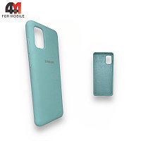 Чехол Samsung A31 Silicone Case, ментолового цвета