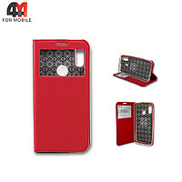 Чехол книга Samsung A40 красного цвета, Case