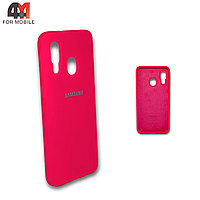 Чехол для телефона Samsung A40 Silicone Case, ярко-розового цвета