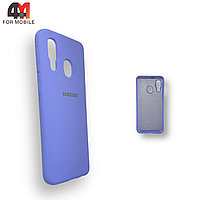 Чехол для телефона Samsung A40 Silicone Case, лавандового цвета