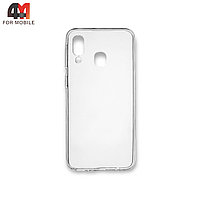 Чехол для телефона Samsung A40 силиконовый, плотный, прозрачный