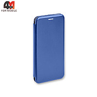 Чехол книга для телефона Samsung A42 синего цвета
