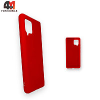 Чехол для телефона Samsung A42 Silicone Case, красного цвета