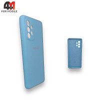 Чехол для Samsung A52/A52s Silicone Case, небесного цвета