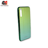 Чехол для Samsung A70/A70s пластиковый, хамелеон, зеленого цвета