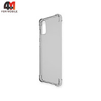 Чехол для Samsung A71 силиконовый с усиленными углами, прозрачный серого цвета