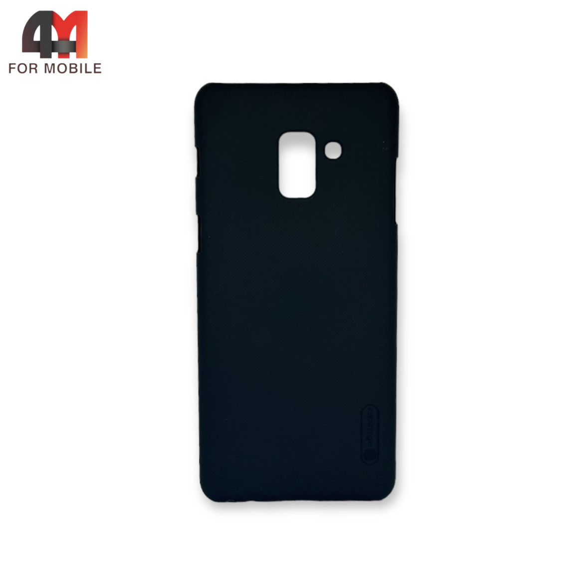 Чехол для Samsung A8 Plus 2018/A730 пластиковый, черного цвета, Nillkin - фото 1 - id-p226618660