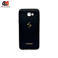 Чехол для Samsung J5 Prime/G570 силиконовый с логотипом, черного цвета