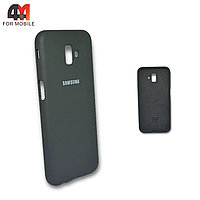 Чехол для Samsung J6 Plus 2018/J610 силиконовый, Silicone Case, серого цвета