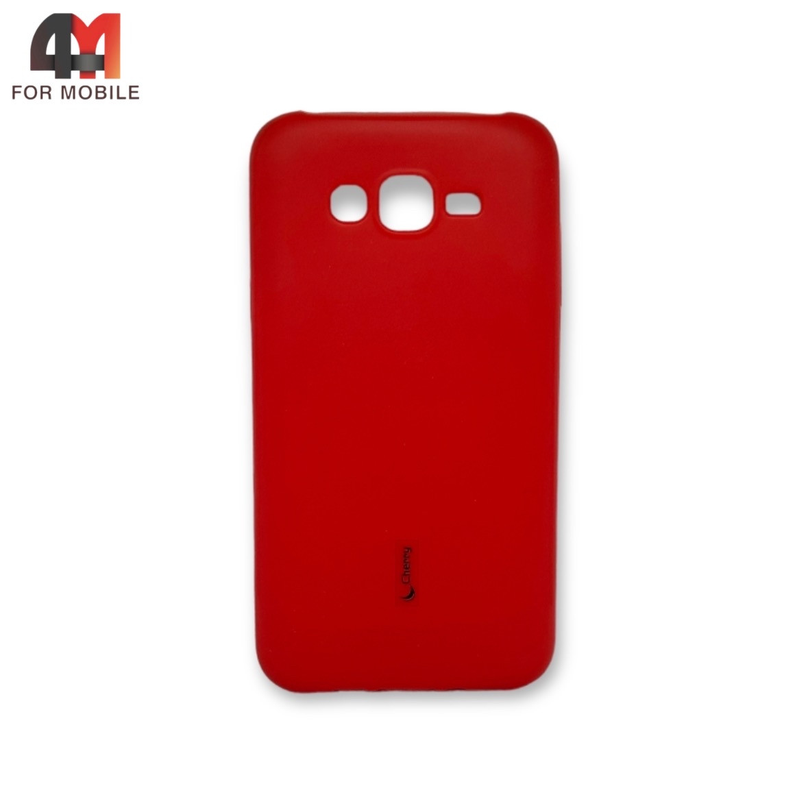 Чехол для Samsung J7 2015/J700/J7 Neo силиконовый, матовый, красного цвета, Cherry - фото 1 - id-p226625216