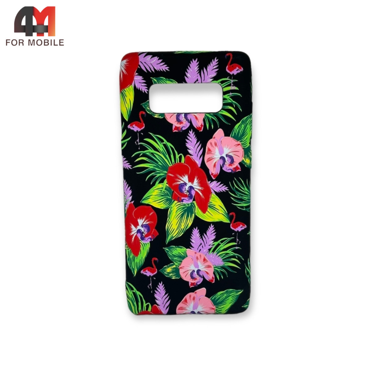 Чехол Samsung Note 8/N950 силиконовый с рисунком, фламинго - фото 1 - id-p226618285