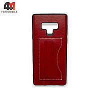 Чехол для Samsung Note 9 силиконовый с подставкой, красного цвета, Kanjian