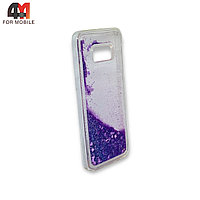 Чехол Samsung S8 силиконовый, водичка, фиолетового цвета
