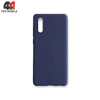 Чехол для Samsung A50/A30s/A50s силиконовый, матовый, синего цвета, Case