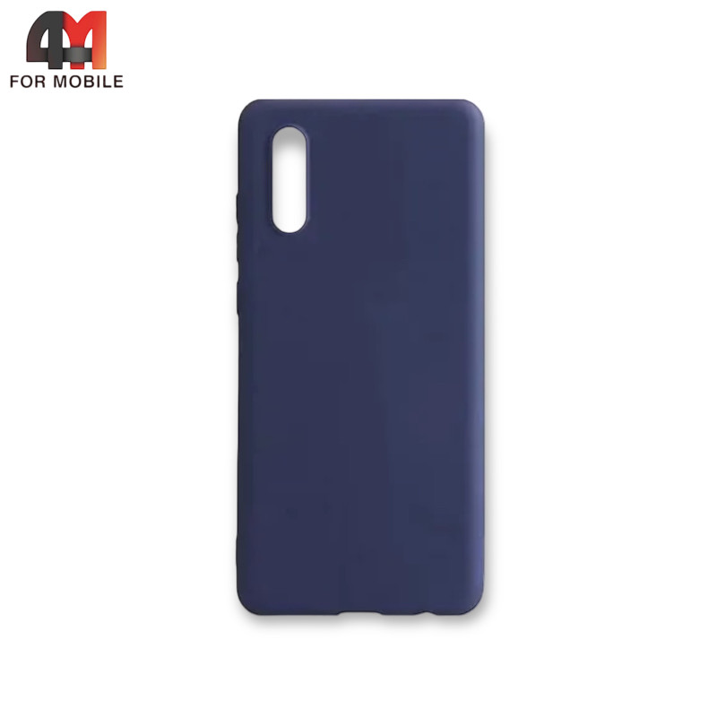 Чехол для Samsung A50/A30s/A50s силиконовый, матовый, синего цвета, Case - фото 1 - id-p226625480