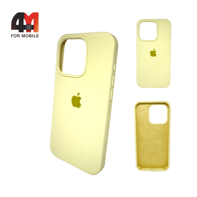 Чехол Iphone 15 Pro Silicone Case, 51 ванильного цвета - фото 1 - id-p226621606