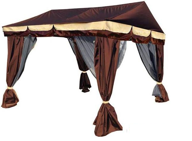 Тент-шатер МебельСад Оазис 320х300х260 (коричневый) - фото 1 - id-p226625763