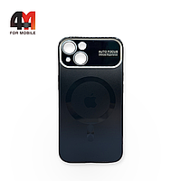 Чехол Iphone 14 пластиковый, AG Glass+MagSafe, черного цвета