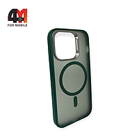 Чехол Iphone 14 пластиковый с MagSafe, зеленого цвета, Hicool