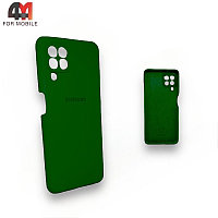 Чехол для Samsung A22 4G/M22/M32 Silicone Case, темно-зеленого цвета