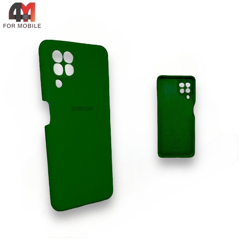 Чехол для Samsung A22 4G/M22/M32 Silicone Case, темно-зеленого цвета - фото 1 - id-p226617297