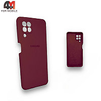 Чехол для Samsung A22 4G/M22/M32 Silicone Case, цвет марсала