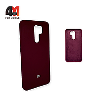 Чехол Xiaomi Redmi 9/Poco M2 Silicone Case, цвет марсала