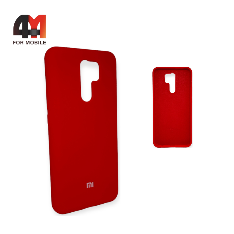 Чехол Xiaomi Redmi 9/Poco M2 Silicone Case, красного цвета - фото 1 - id-p226622619