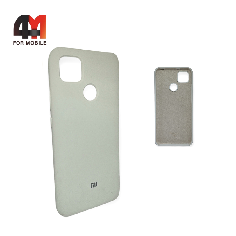 Чехол Xiaomi Redmi 9C/Redmi 10A Silicone Case, белого цвета - фото 1 - id-p226622849