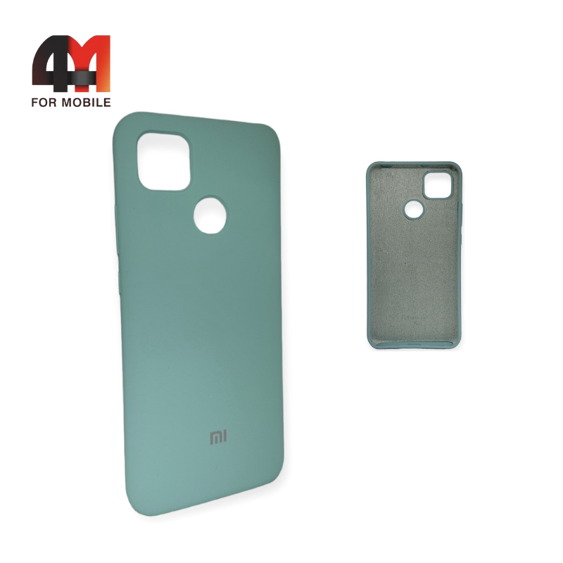 Чехол Xiaomi Redmi 9C/Redmi 10A Silicone Case, ментолового цвета - фото 1 - id-p226625557