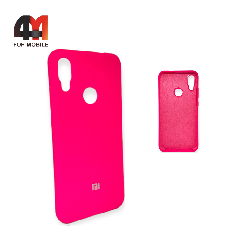 Чехол Xiaomi Redmi Note 7/Note 7 Pro Silicone Case, ярко-розового цвета - фото 1 - id-p226619403
