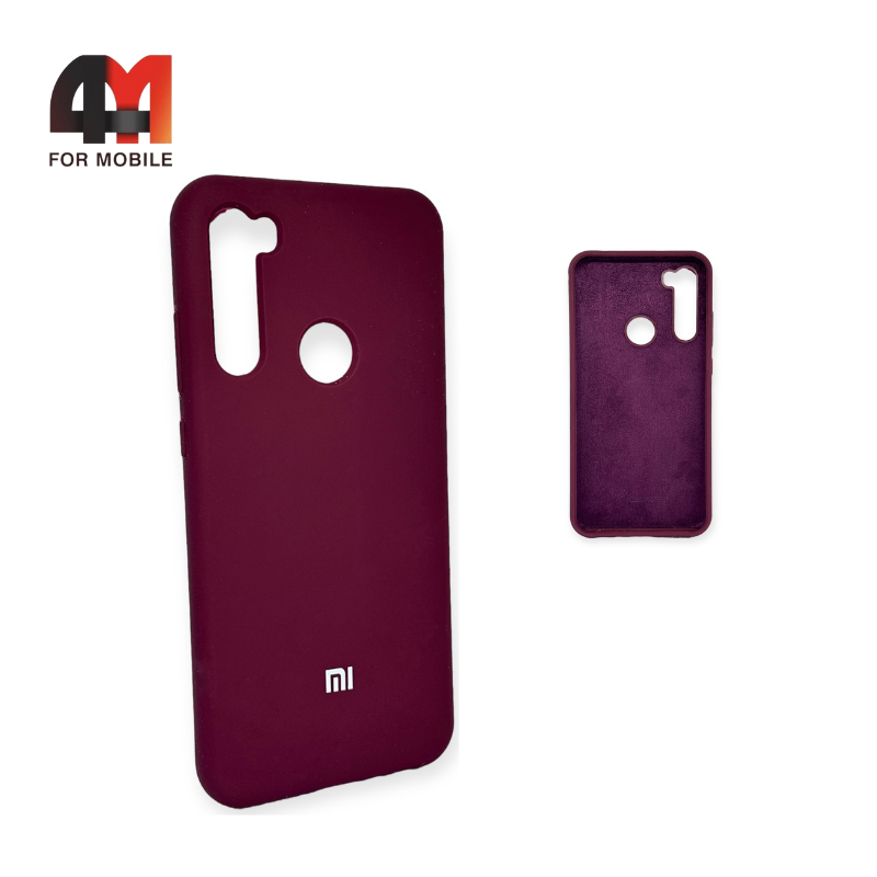 Чехол Xiaomi Redmi Note 8T Silicone Case, цвет марсала - фото 1 - id-p226625588