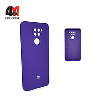 Чехол Xiaomi Redmi Note 9/Redmi 10X Silicone Case, фиолетового цвета
