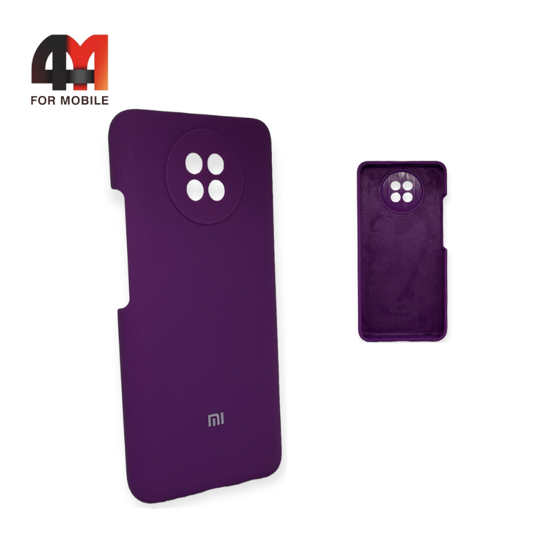 Чехол Xiaomi Redmi Note 9T Silicone Case, фиолетового цвета - фото 1 - id-p226625604