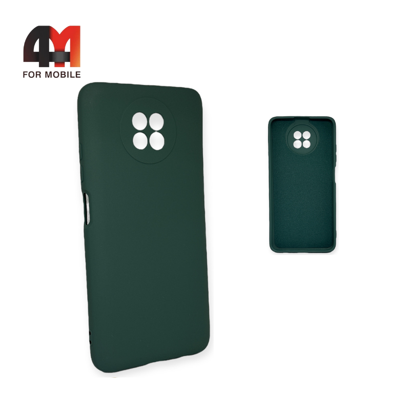 Чехол Xiaomi Redmi Note 9T Silicone Case, темно-зеленого цвета - фото 1 - id-p226618440