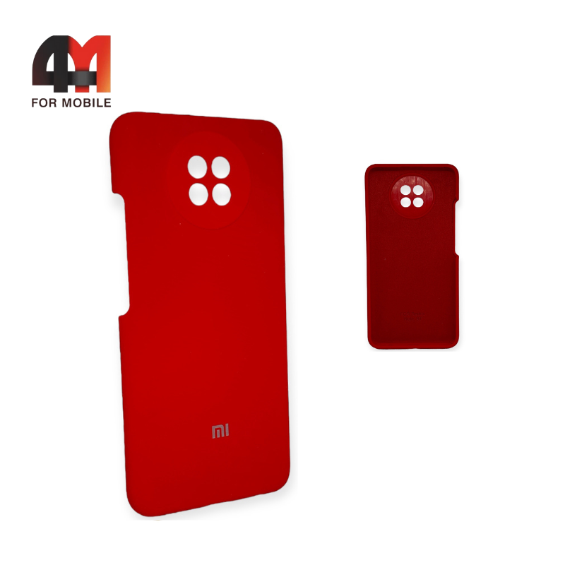 Чехол Xiaomi Redmi Note 9T Silicone Case, красного цвета - фото 1 - id-p226625609